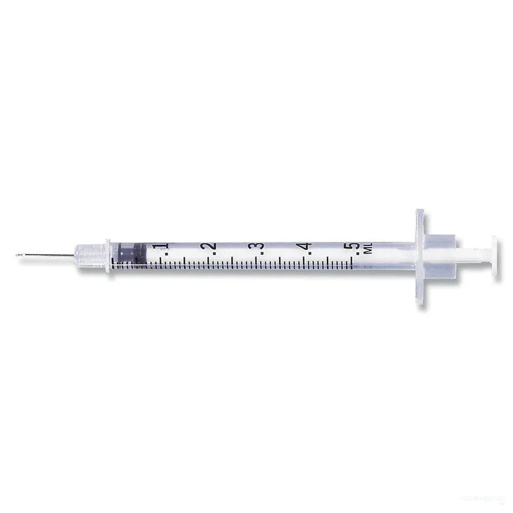 1/2 mL TB Syringe with Attached Needle