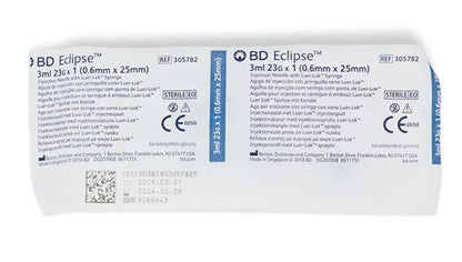 3 mL Syringe with Eclipse Safety Needle