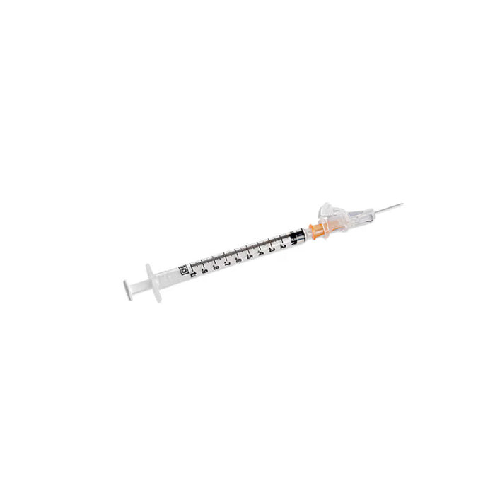 Syringe with SafetyGlide Safety Needle