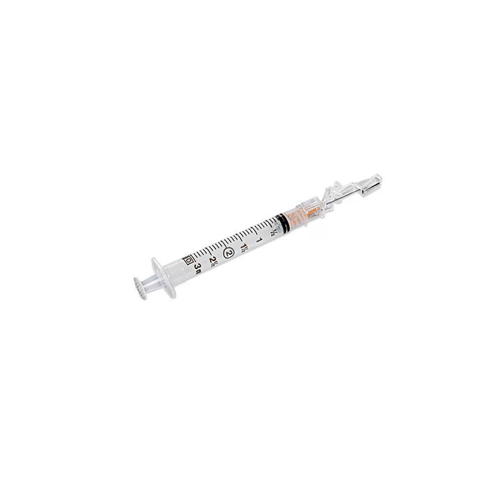 Syringe with SafetyGlide Safety Needle