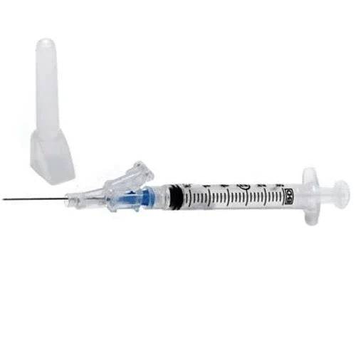 Syringe with SafetyGlide Safety Needle