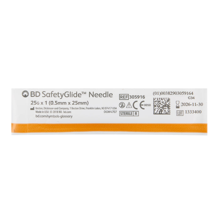 SafetyGlide Hypodermic Regular Tip Needle