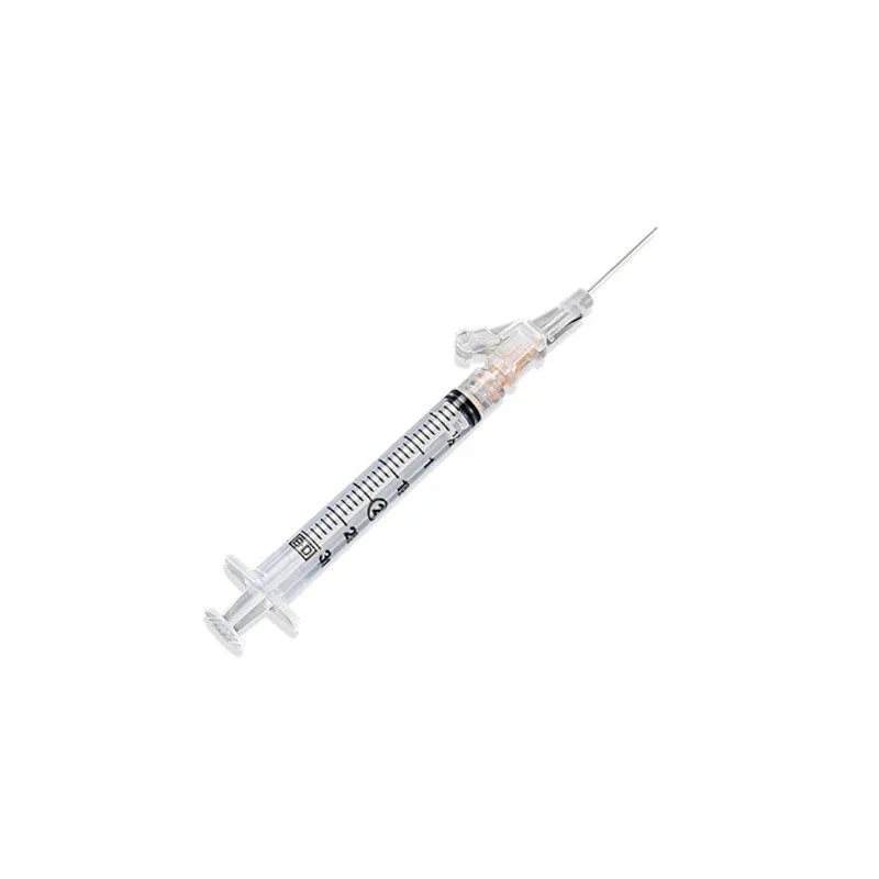 Syringe with SafetyGlide Safety Needle