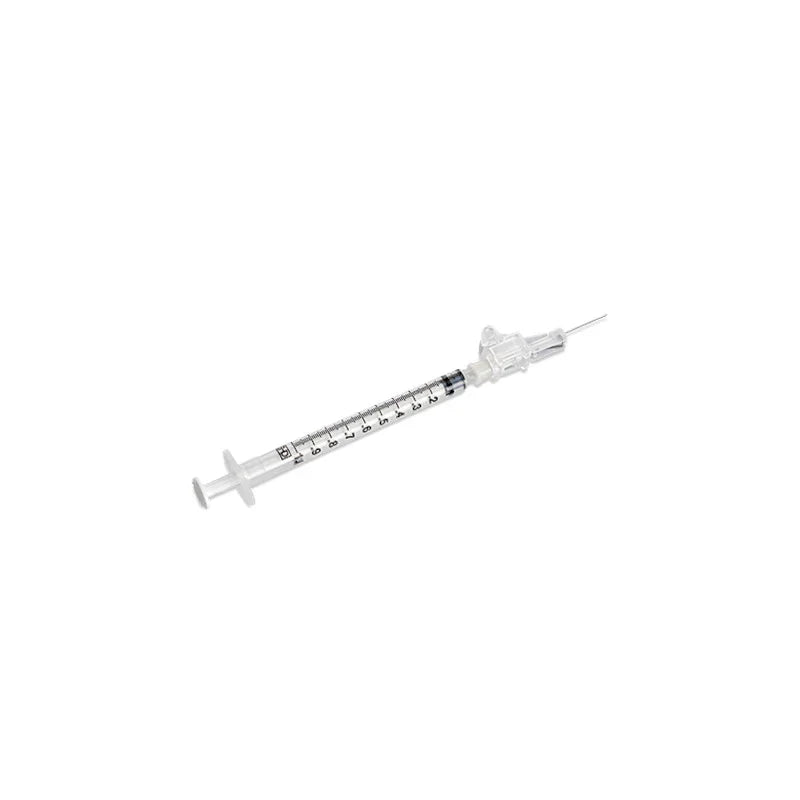 Syringe with SafetyGlide Safety Needle