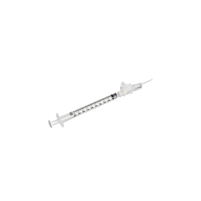 Syringe with SafetyGlide Safety Needle