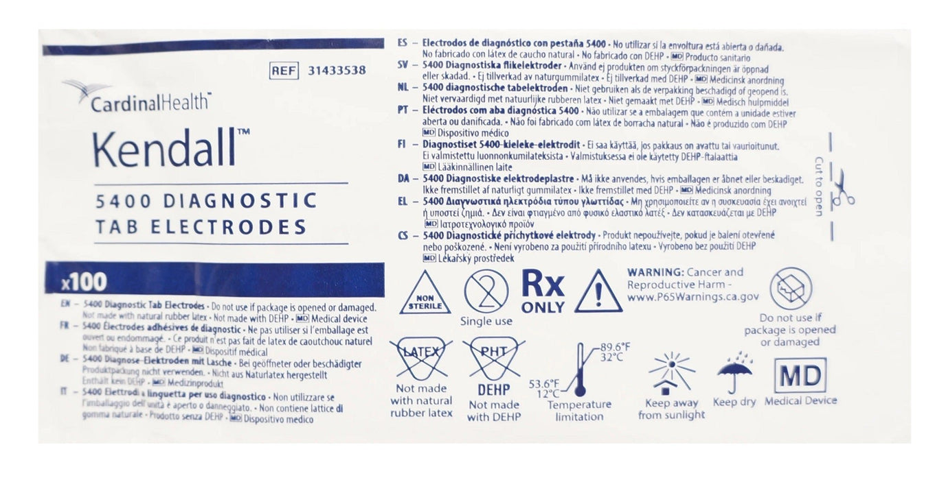 Kendall 5400 Series Diagnostic Tab Electrodes