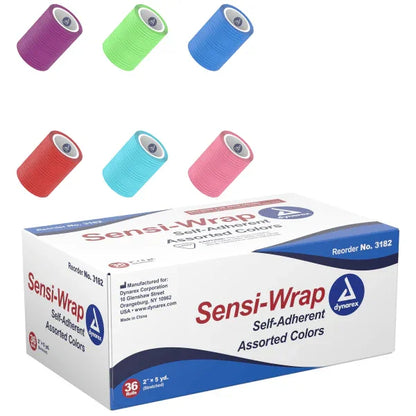 Sensi-Wrap Self-Adherent Bandage Rolls - Contains Latex