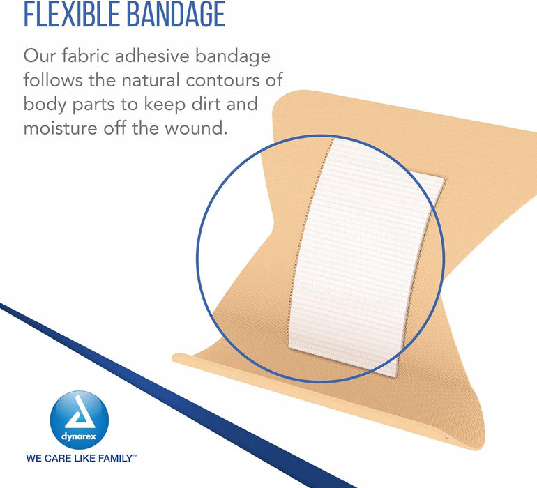 Flexible Fabric Adhesive Bandages 1-3/4" x 2"