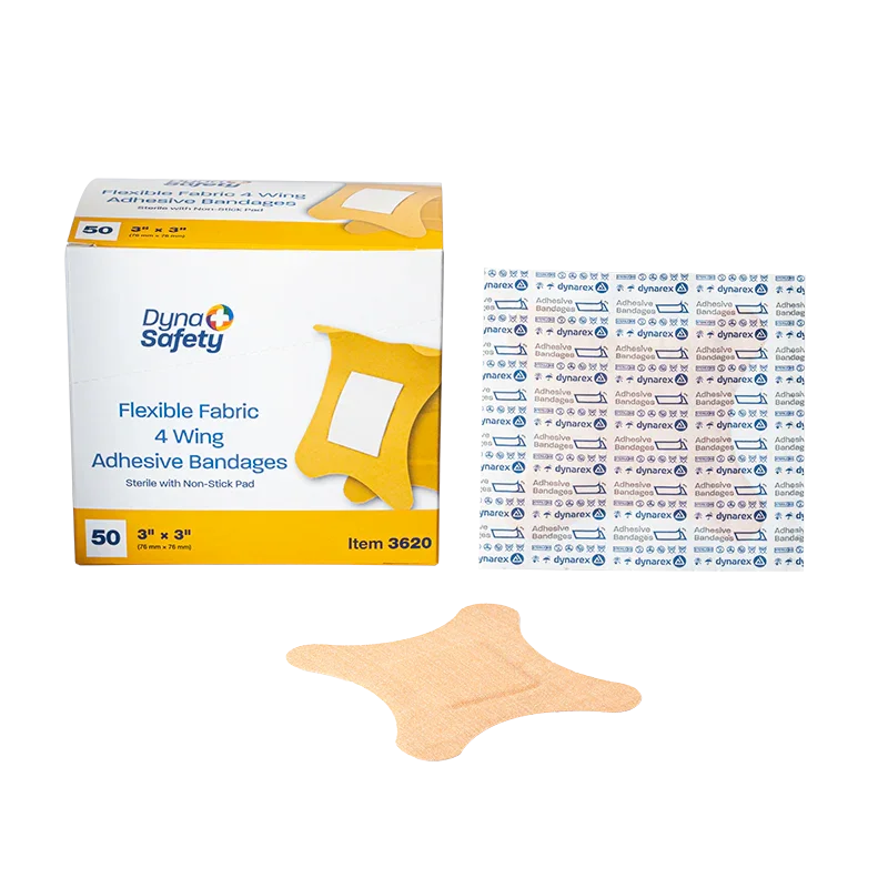 Four Wing Fabric Adhesive Bandages