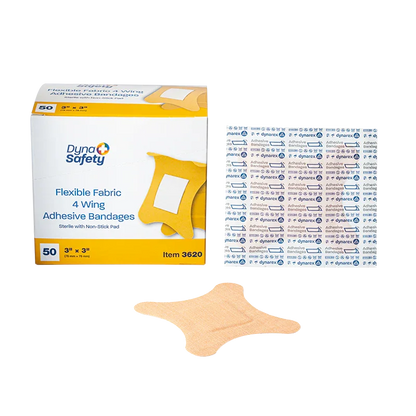 Four Wing Fabric Adhesive Bandages