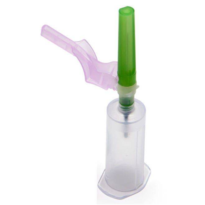 Blood Collection Needle with Preattached Holder