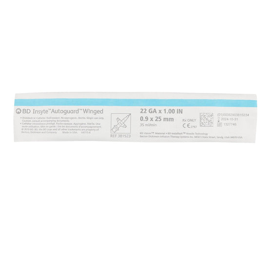 Autoguard Shielded IV Catheter - Winged