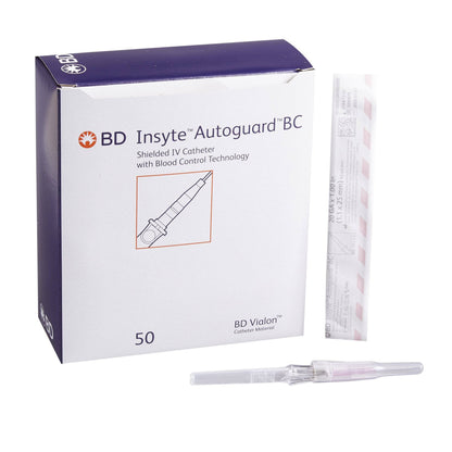 Insyte Autoguard BC Shielded IV Catheter - Non-Winged