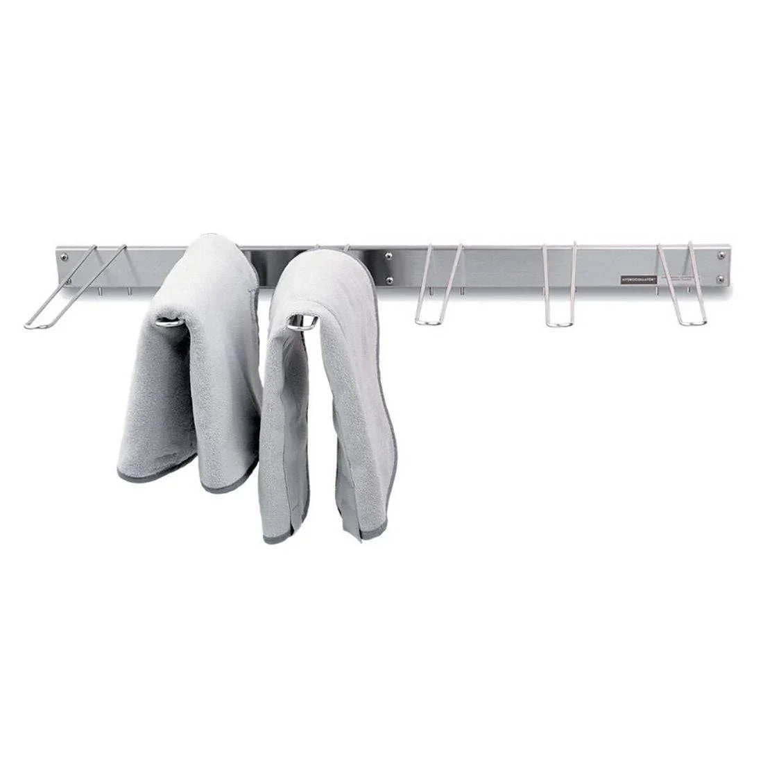 Wall-Mounted Towel Rack with Hooks