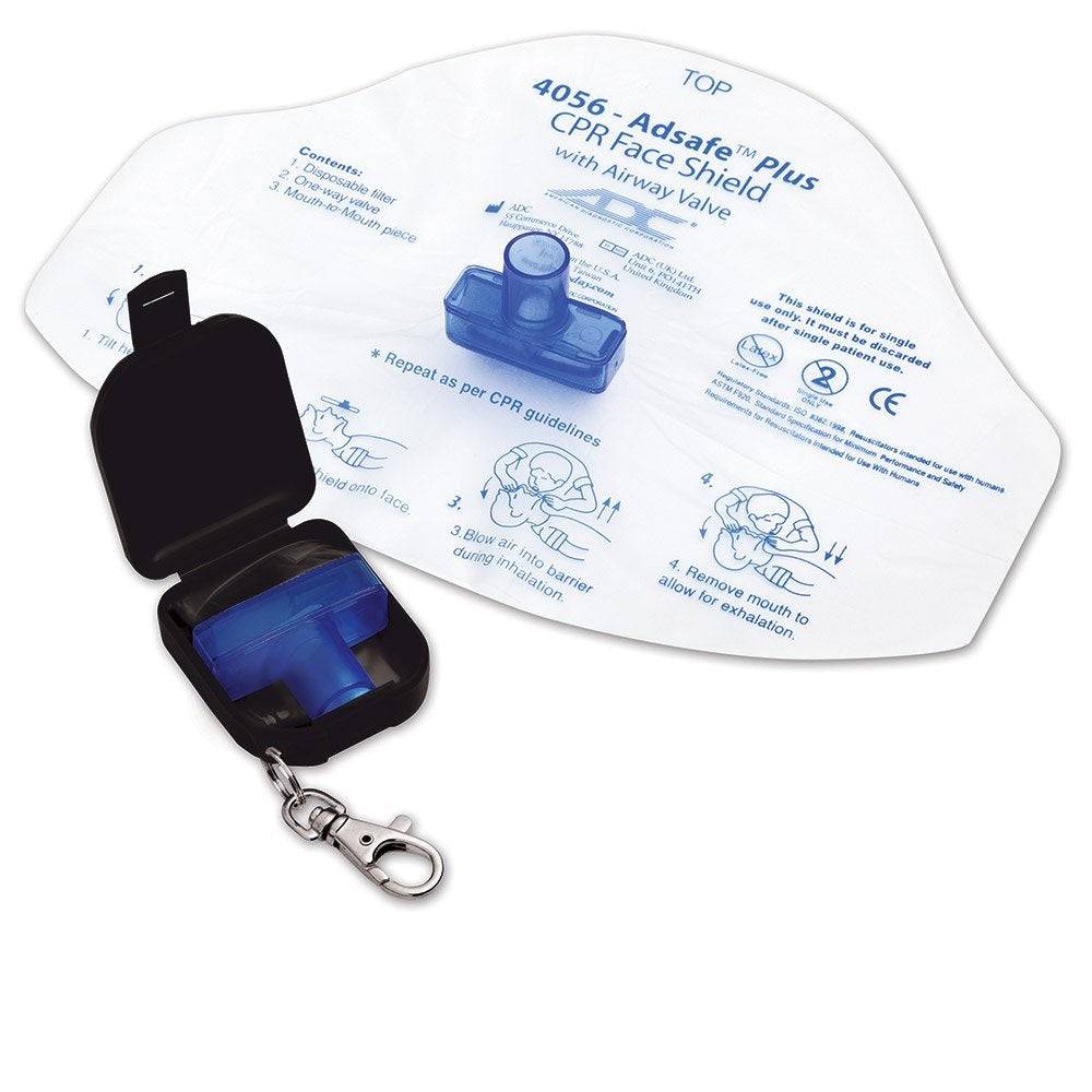 Adsafe Plus CPR Face Shield with Keychain Case