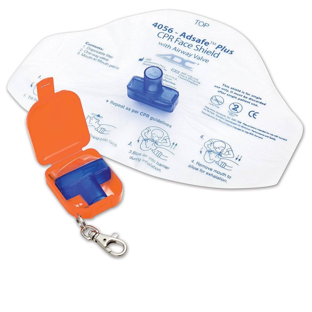 Adsafe Plus CPR Face Shield with Keychain Case