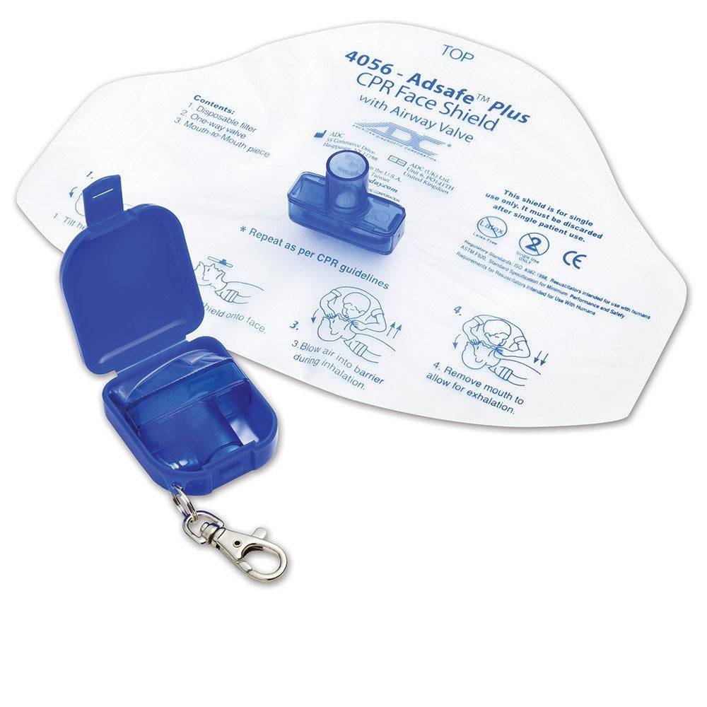 Adsafe Plus CPR Face Shield with Keychain Case