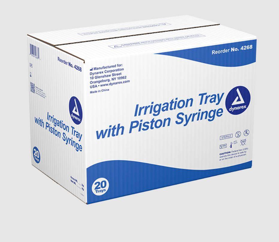Irrigation Tray w 60 cc Piston Syringe