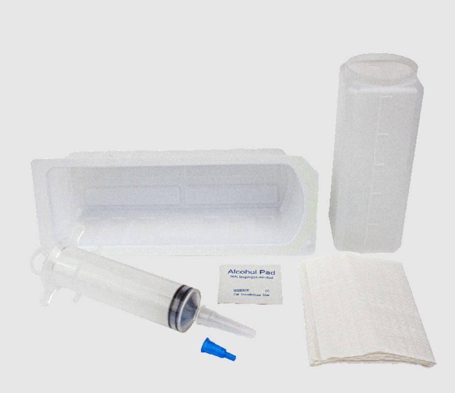 Irrigation Tray w 60 cc Piston Syringe