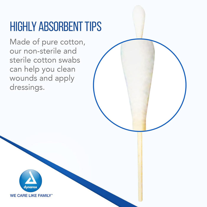 Dynarex Cotton Tipped Applicators