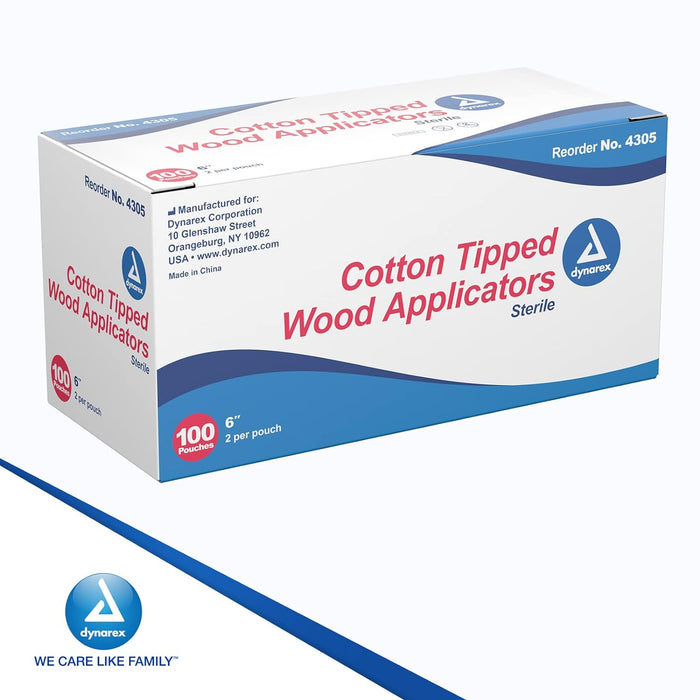 Dynarex Cotton Tipped Applicators