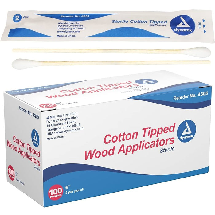 Dynarex Cotton Tipped Applicators