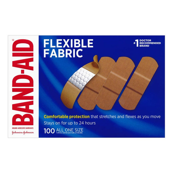 Band-Aid Flexible Fabric Bandages 1" x 3"