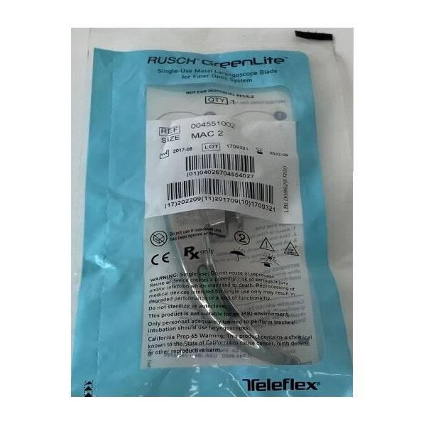Green Rüsch Lite Macintosh Laryngoscope Blade