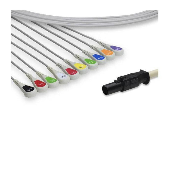 Quinton-Compatible Direct-Connect EKG Cable