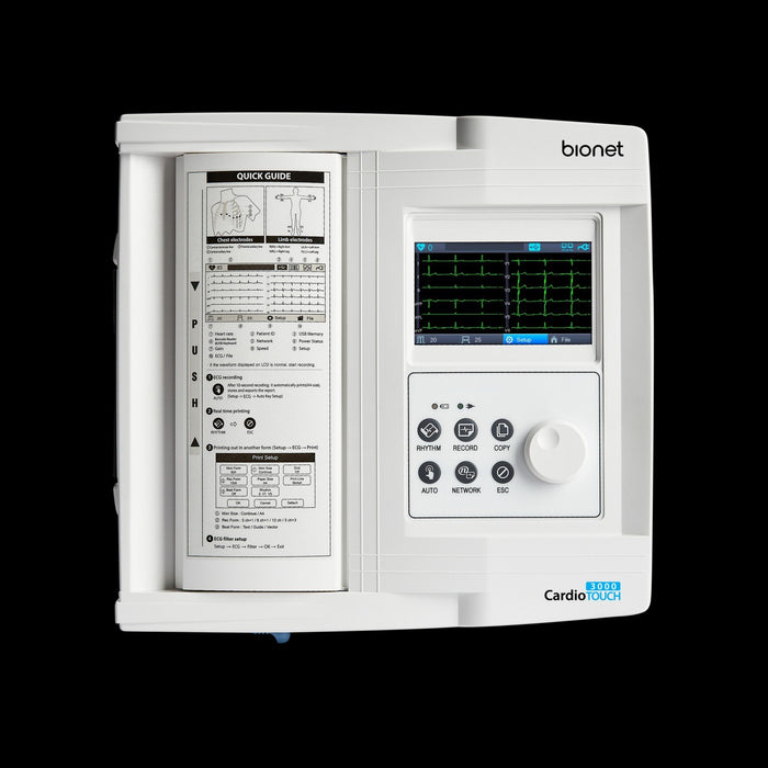 Resting ECG System with LCD Touch Screen and WiFi