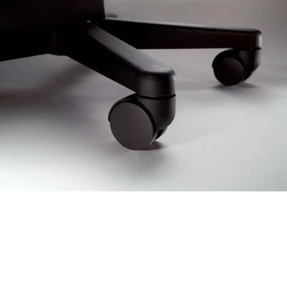 Pneumatic Adjustable Blue Stool with Backrest