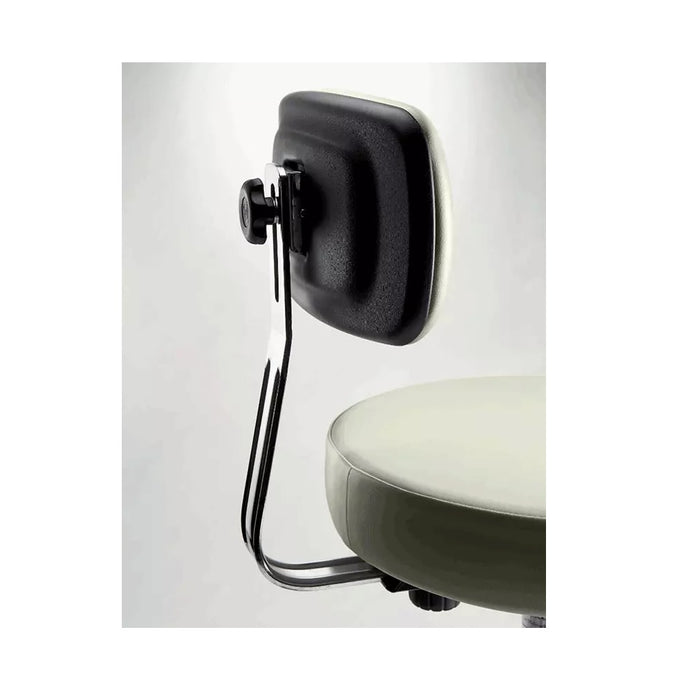 Pneumatic Adjustable Blue Stool with Backrest