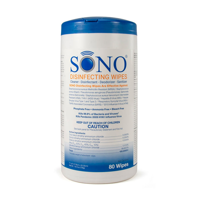 Fast-Acting SONO Disinfectant Wipes