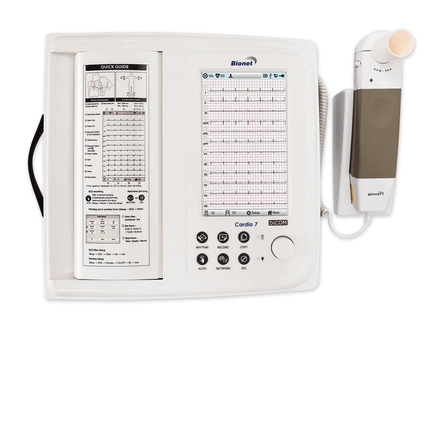 Cardio7EKG with Spirometry Option