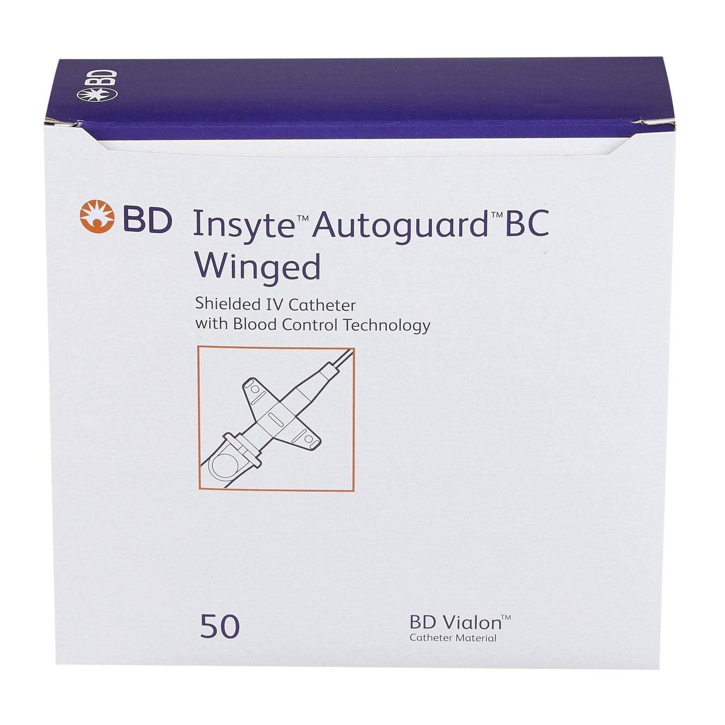 Insyte Autoguard BC Shielded IV Catheter - Winged