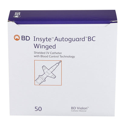 Insyte Autoguard BC Shielded IV Catheter - Winged