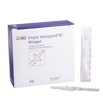 Insyte Autoguard BC Shielded IV Catheter - Winged