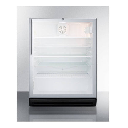 Freestanding Refrigerator with Lock and Display