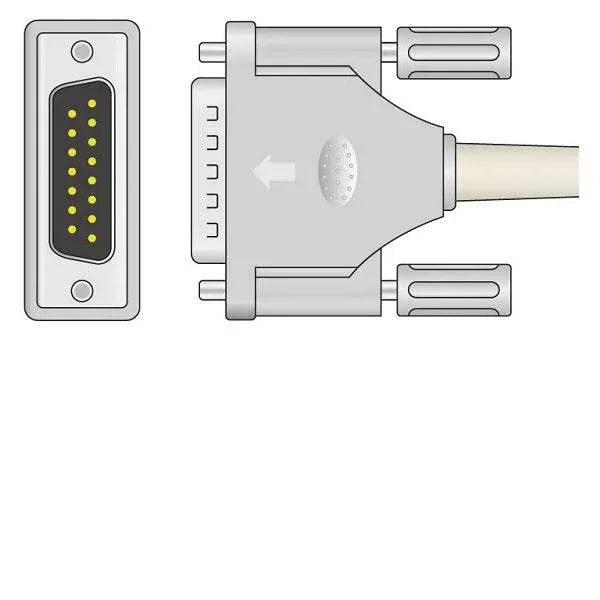 Philips Compatible 10-Lead EKG Cable