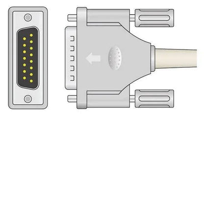 Philips Compatible 10-Lead EKG Cable