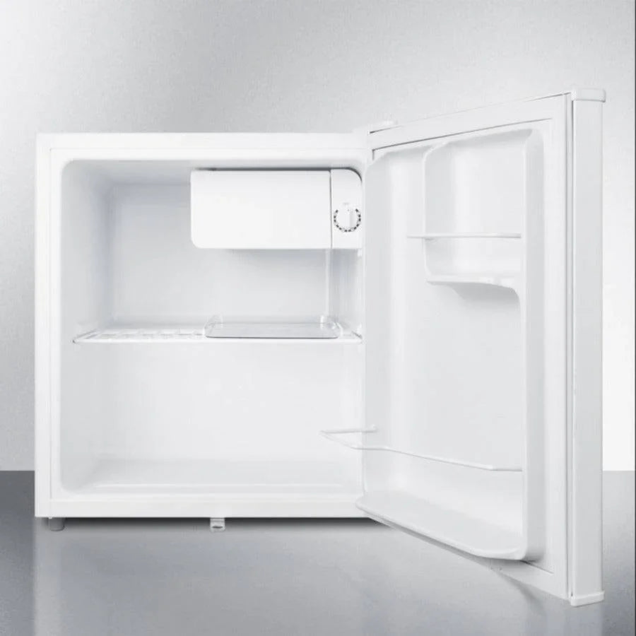 Compact Refrigerator-Freezer with Front Mount Lock
