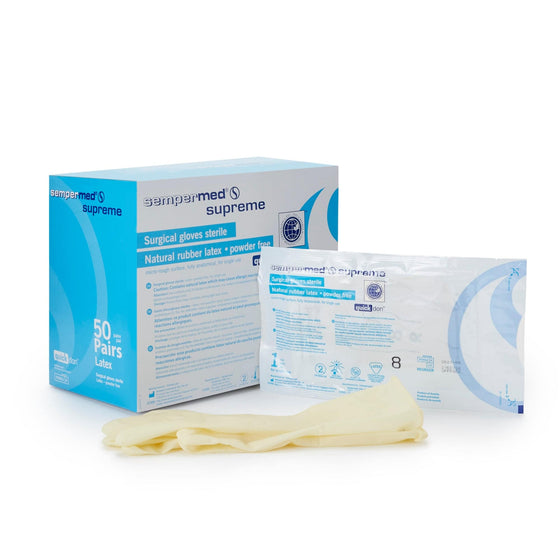 Supreme Surgical Latex Gloves