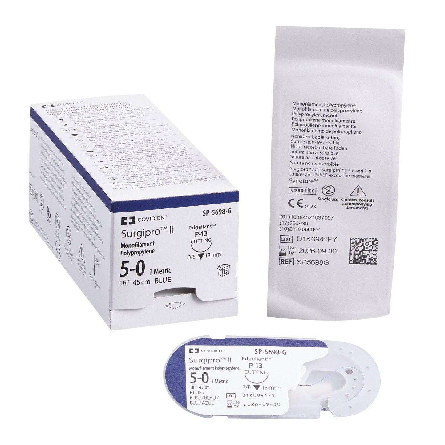 Surgipro Monofilament Sutures with Premium Reverse Cutting