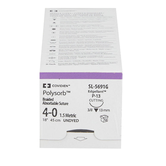 Polysorb Braided Sutures w Premium Reverse Cutting
