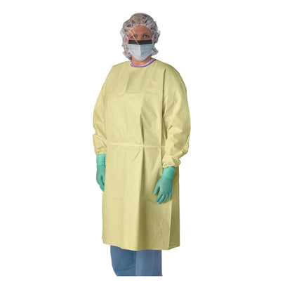Medium-Weight Yellow Isolation Gowns