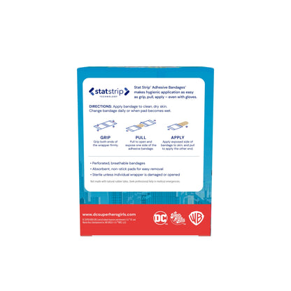 Super Girls Adhesive Bandages 3/4" x 3"