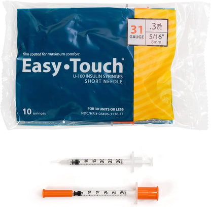 EasyTouch U-100 Insulin Syringes