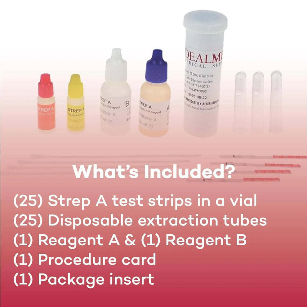 Strep Test Collection CLIA Waived Strep A Test Kit | Quick Results Throat Culture – MedicalRite