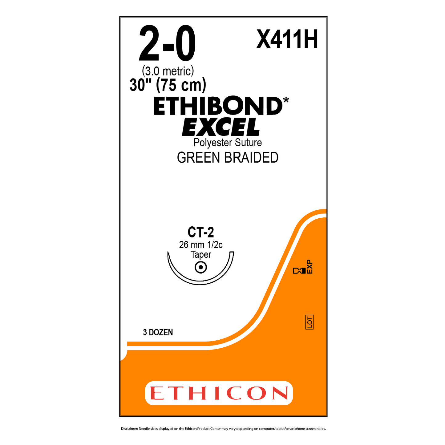 Ethibond Excel Taper Point Suture