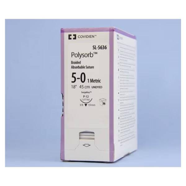 Polysorb Braided Sutures w Premium Reverse Cutting